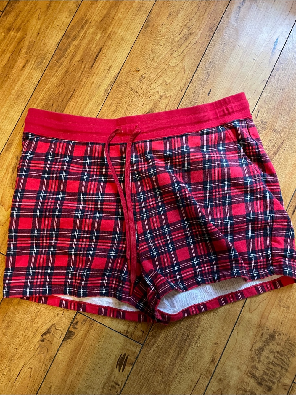 Draper James tartan sweat shorts